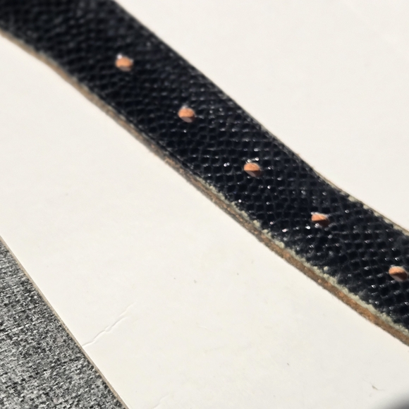 Sterling Silver & Snake Belt Size 38 Karung Herb Ltd Vtg Black Western Made USA - Picture 15 of 16